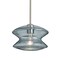 Besa Lighting Zen Stem Pendant , Blue Bubble, Satin Nickel Finish, 1x60W Incandescent 1TT-ZENBL-SN - alternate 1
